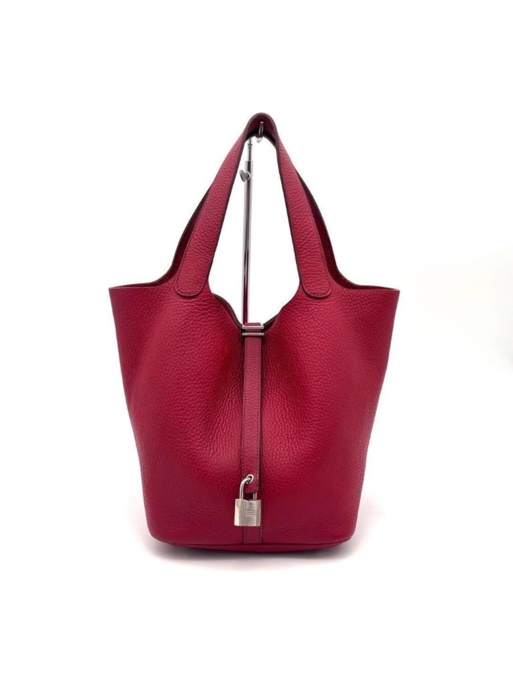 Hermes Picotin Lock 22 Rouge Casaque Red Handbag